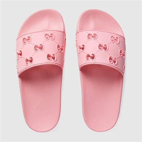 gucci gg pink slides|Gucci slides pink price.